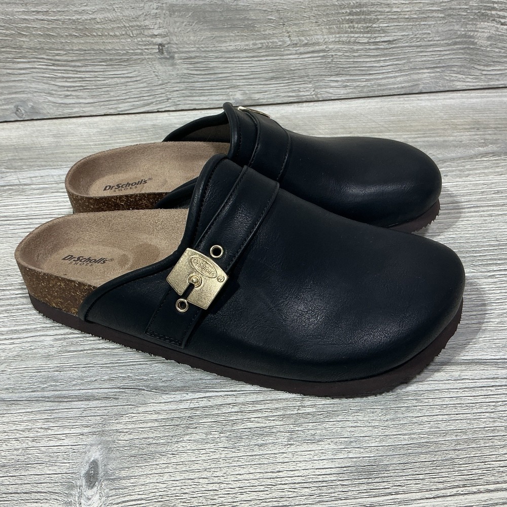 Dr. Scholl's Women's Louis Iconic Slip On Comfort Clogs Black Size 6.5 NEW